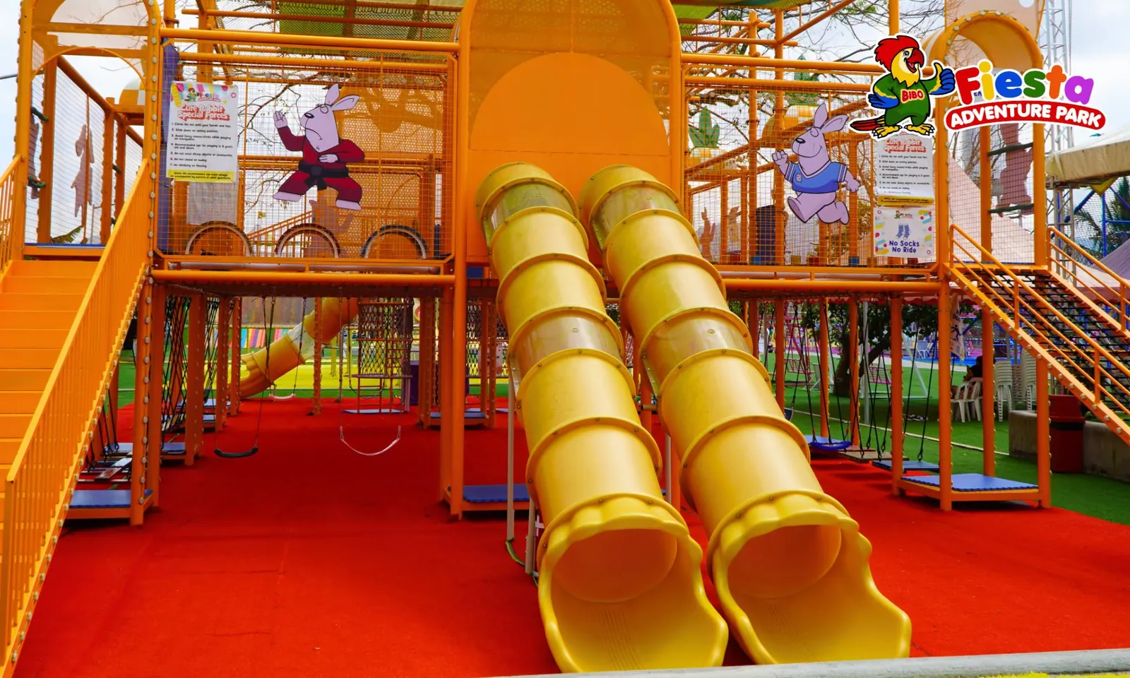 Yellow Tube Slides